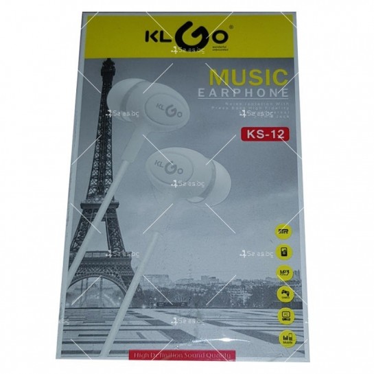 Жични слушалки с двоен кабел, ултра силен бас KLGO KS-13 - EP58
