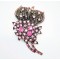 Ретро, дамска брошка, украсена с кристали в избор от 6 дизайна - Е14-5 4