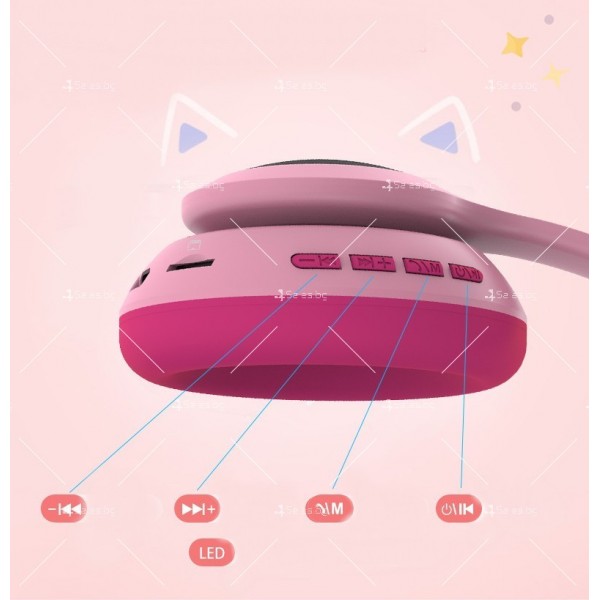 Безжични котешки слушалки CT-66 с Bluetooth 5.0 свързване - EP51 5