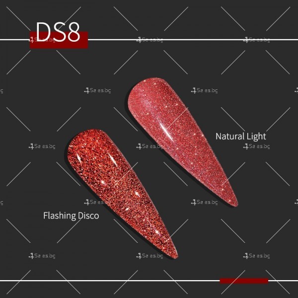 Гел – лак за нокти с диамантен блясък в 6 уникални цвята FRANCHESKA ZJY95 6