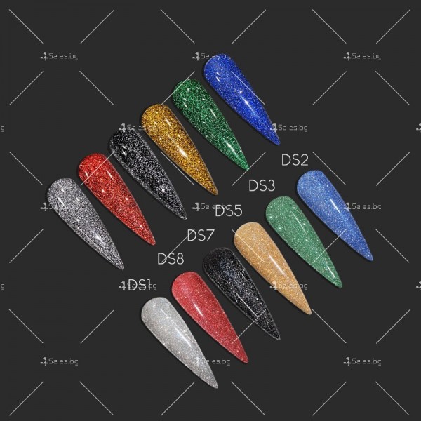 Гел – лак за нокти с диамантен блясък в 6 уникални цвята FRANCHESKA ZJY95 7