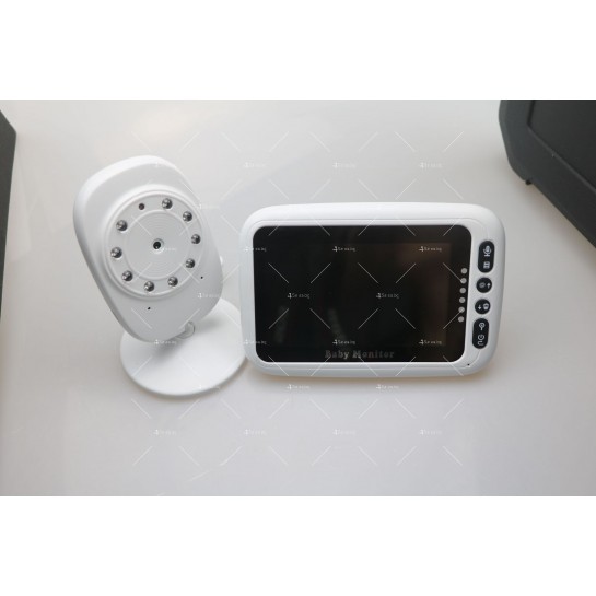 Безжичен бебефон с 4,3 инчов монитор с висока резолюция  IP33