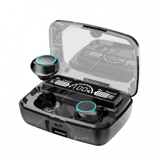 Безжични bluetooth слушалки с LED цифров дисплей EP27B