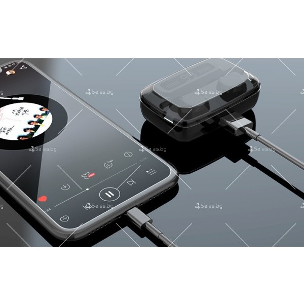 Безжични bluetooth слушалки с LED цифров дисплей EP27B 5