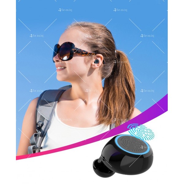 Безжични bluetooth слушалки с LED цифров дисплей EP27B 6