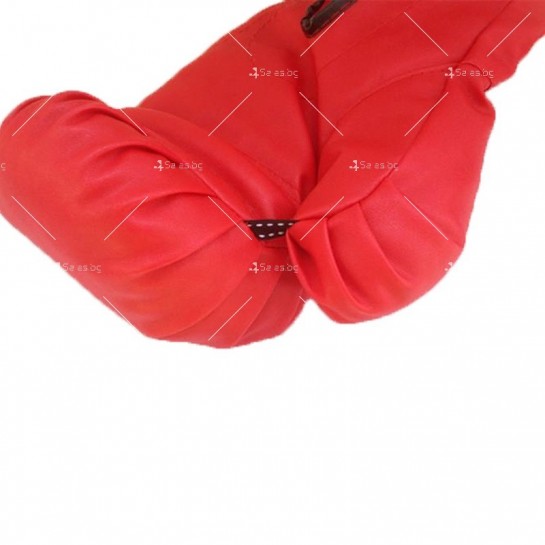 Детски дишащи боксови ръкавици в червен цвят TV780