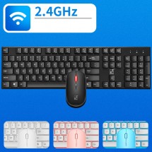 Безжични Wireless клавиатура и мишка за компютър KMT1