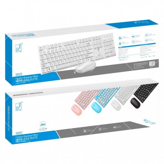 Безжични Wireless клавиатура и мишка за компютър KMT1