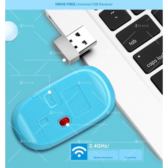 Безжични Wireless клавиатура и мишка за компютър KMT1