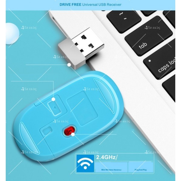 Безжични Wireless клавиатура и мишка за компютър KMT1 5