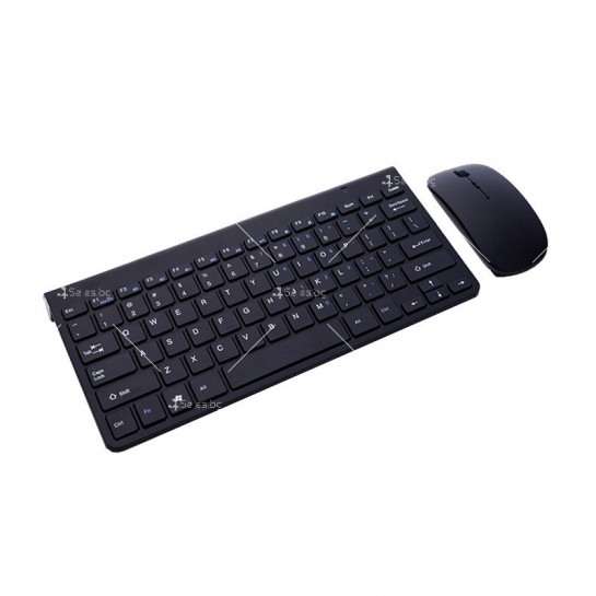 Ултра тънка Wireless клавиатура и оптична мишка за компютър KMT2