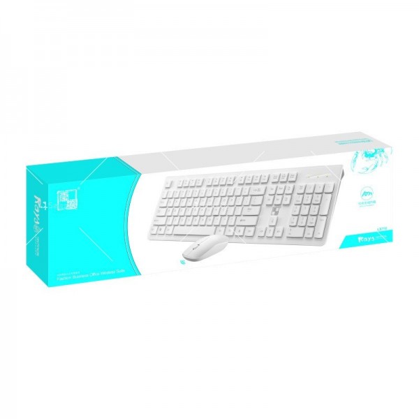 Бизнес безжични Wireless клавиатура и оптична мишка, съвместими с Windows KMT3 8