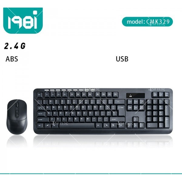 Безжични 2,4GHz wireless клавиатура и оптична мишка KMT4 7