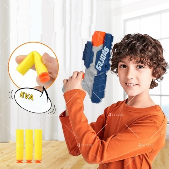 Детска играчка пистолет с леки и меки патрони   WJ17