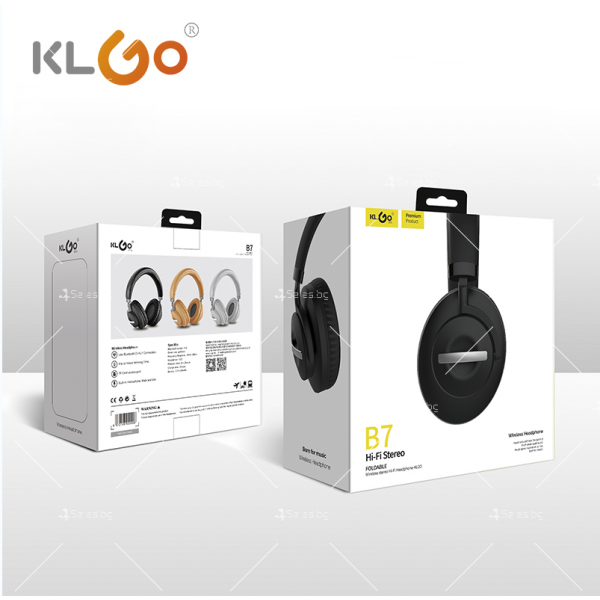 Геймърски стерео безжични слушалки KLGO B7 EP65 5