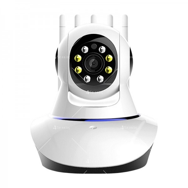 Безжична панорамна камера за видеонаблюдение с 360-градуса и 2K пиксела IP36 1
