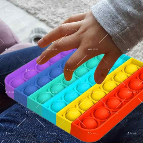 Цветна силиконова антистрес играчка за деца и възрастни WJ40