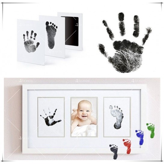Комплект за правене на отпечатъци на бебешки крачета или ръчички TV1002