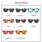 Унисекс слънчеви очила с класически дизайн 10