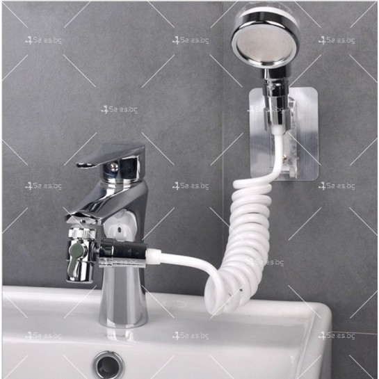 Душ за мивка с гъвкав маркуч със стенно окачване и накрайник за кран TV831