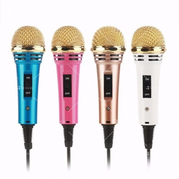 Регулируем караоке микрофон за мобилни устройства MF2 1