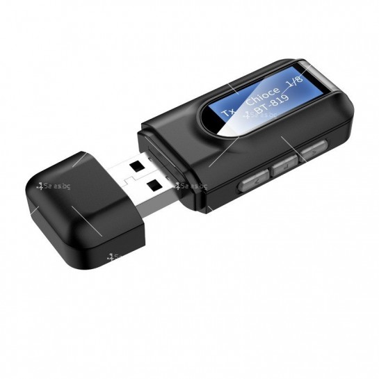 Bluetooth 2-в-1 предавател и приемник с LCD дисплей RT11-3.5 mm HF66