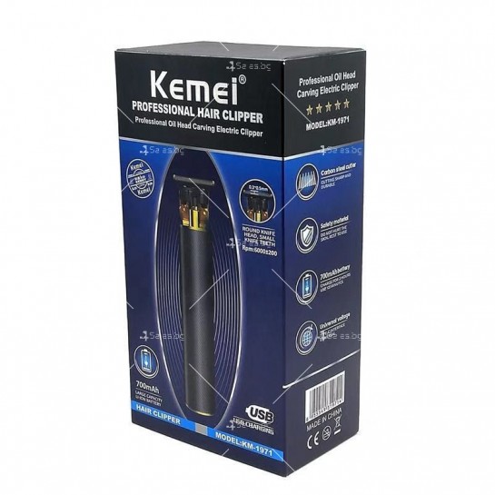 Електрическа машинка за оформяне на фигури в косата Kemei SHAV61