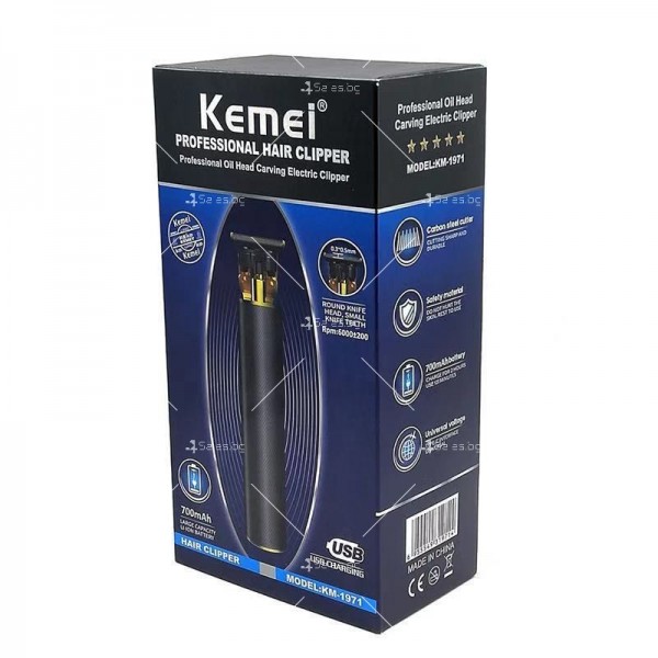 Електрическа машинка за оформяне на фигури в косата Kemei SHAV61 1