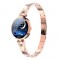 Луксозен интелигентен дамски часовник в сребрист и златист цвят SMW57 4