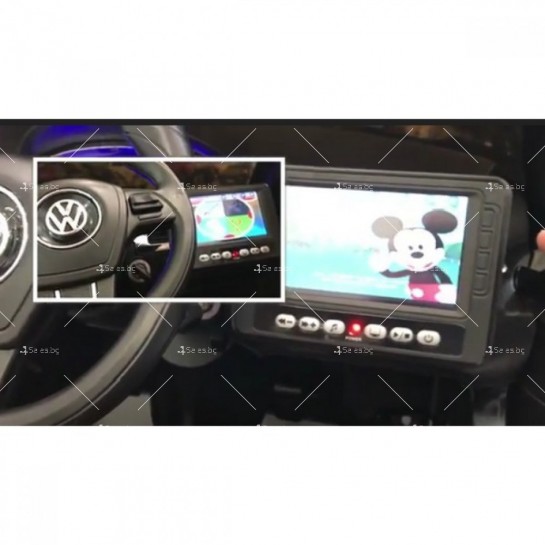Детскски акумулаторен джип Volkswagen Touareg с MP4 тъч скрийн екран, 12V