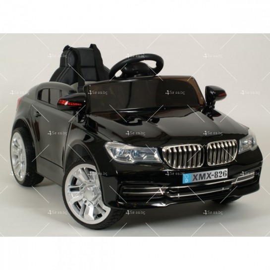 Детска акумулаторна кола BMW XMX826  с кожени седалки и меки гуми