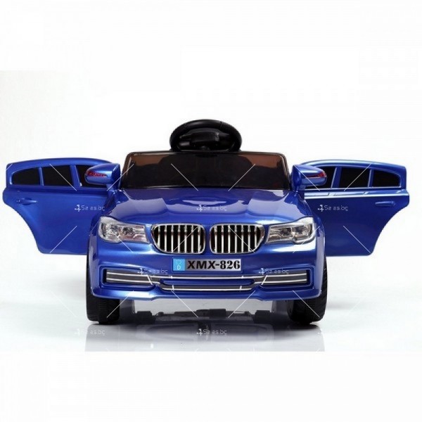 Детска акумулаторна кола BMW XMX826  с кожени седалки и меки гуми 1