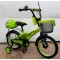 Велосипед за деца с помощни колела, кош за багаж и 12 или 14 инчови гуми 2