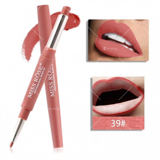 Кремообразно червило-молив за устни с дълготраен цвят и матов завършек - HZS326