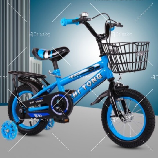 Детски велосипед с кош, помощни колела и два вида спирачки C BIKE1
