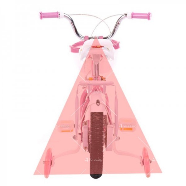 Детски розов велосипед за момичета Princess с помощни колела C BIKE3