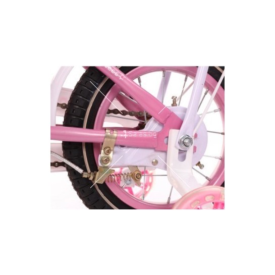 Детски розов велосипед за момичета Princess с помощни колела C BIKE3