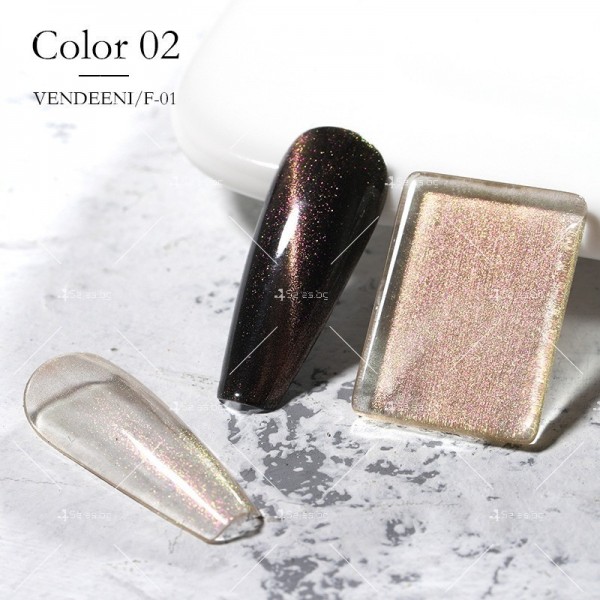 Гел лак за нокти Vendeeni с преливащи се хамелеонови цветове ZJY129 2
