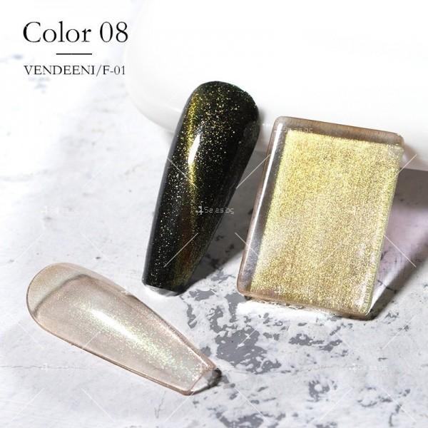 Гел лак за нокти Vendeeni с преливащи се хамелеонови цветове ZJY129 8