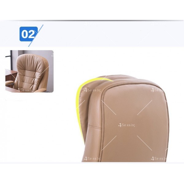 Голям стол с ергономична облегалка и седалка с 3D кожа и здрава рамка 5