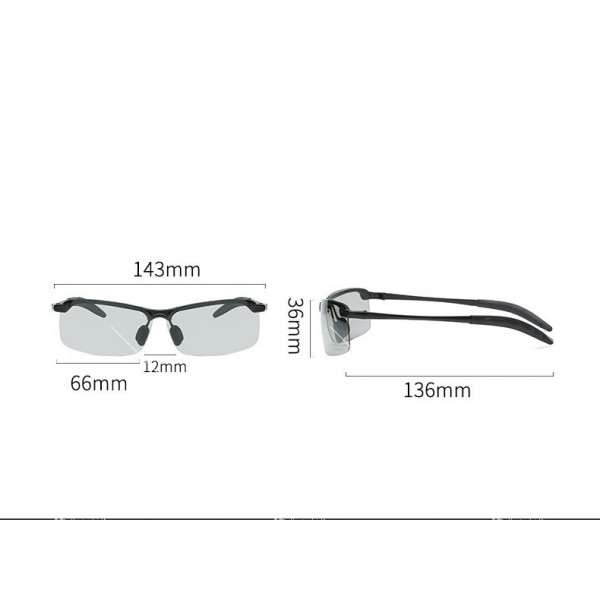Поляризирани спортно – елегантни слънчеви очила за дневно и нощно шофиране YJ40 14