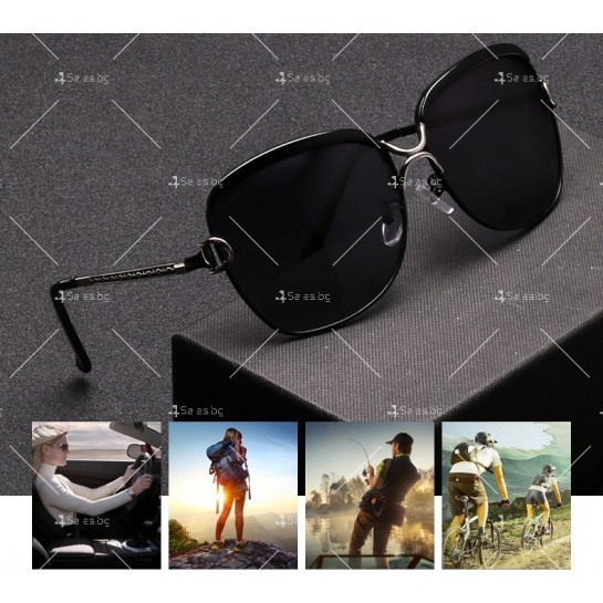 Нов дизайн стилни дамски слънчеви очила с големи стъкла и метална рамка YJ42