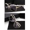 Нов дизайн стилни дамски слънчеви очила с големи стъкла и метална рамка YJ42 10