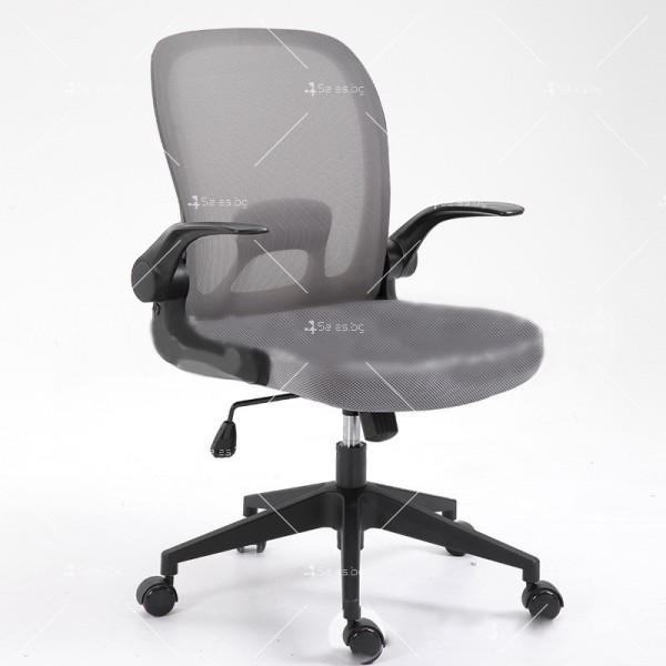 Удобен  стол за бюро с регулируема височина и прибираща се облегалка 3