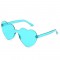 Водоустойчиви дамски очила подходящи за плаж и стъкла във формата на сърца YJ50 11