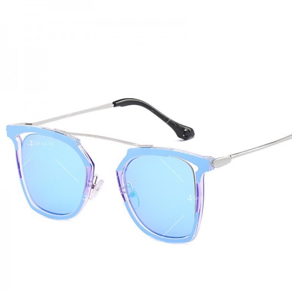 Модни, масивни слънчеви дамски очила със стъкла с многоъгълен дизайн YJ52 2