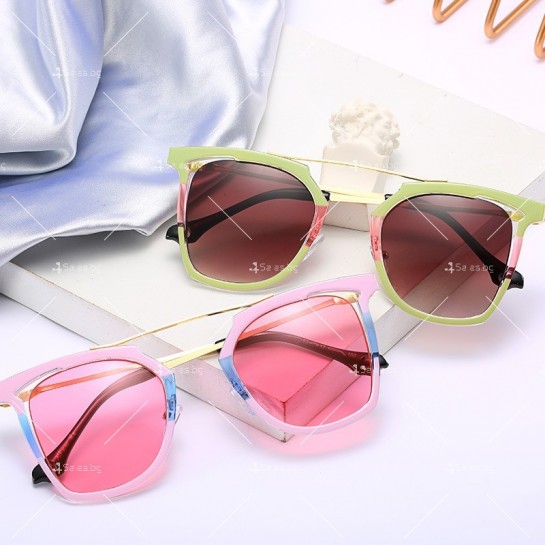 Модни, масивни слънчеви дамски очила със стъкла с многоъгълен дизайн YJ52