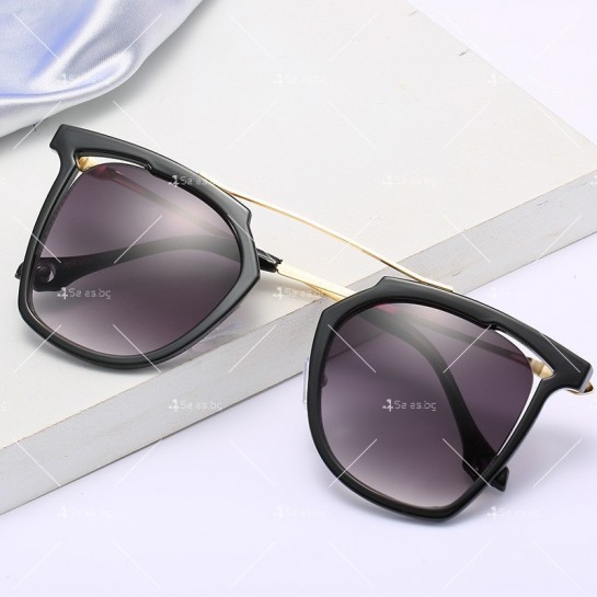Модни, масивни слънчеви дамски очила със стъкла с многоъгълен дизайн YJ52