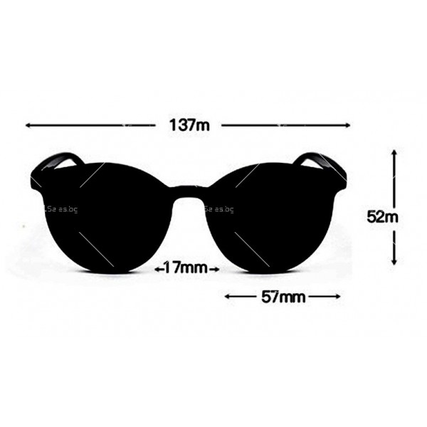 Унисекс слънчеви очила с форма на рамката подходяща за всеки тип лице YJ54 7