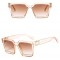 Дамски слънчеви очила, с квадратна форма на стъклата и издължени ръбове YJ57 3